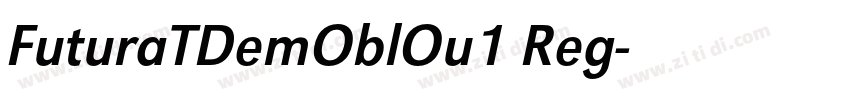 FuturaTDemOblOu1 Reg字体转换